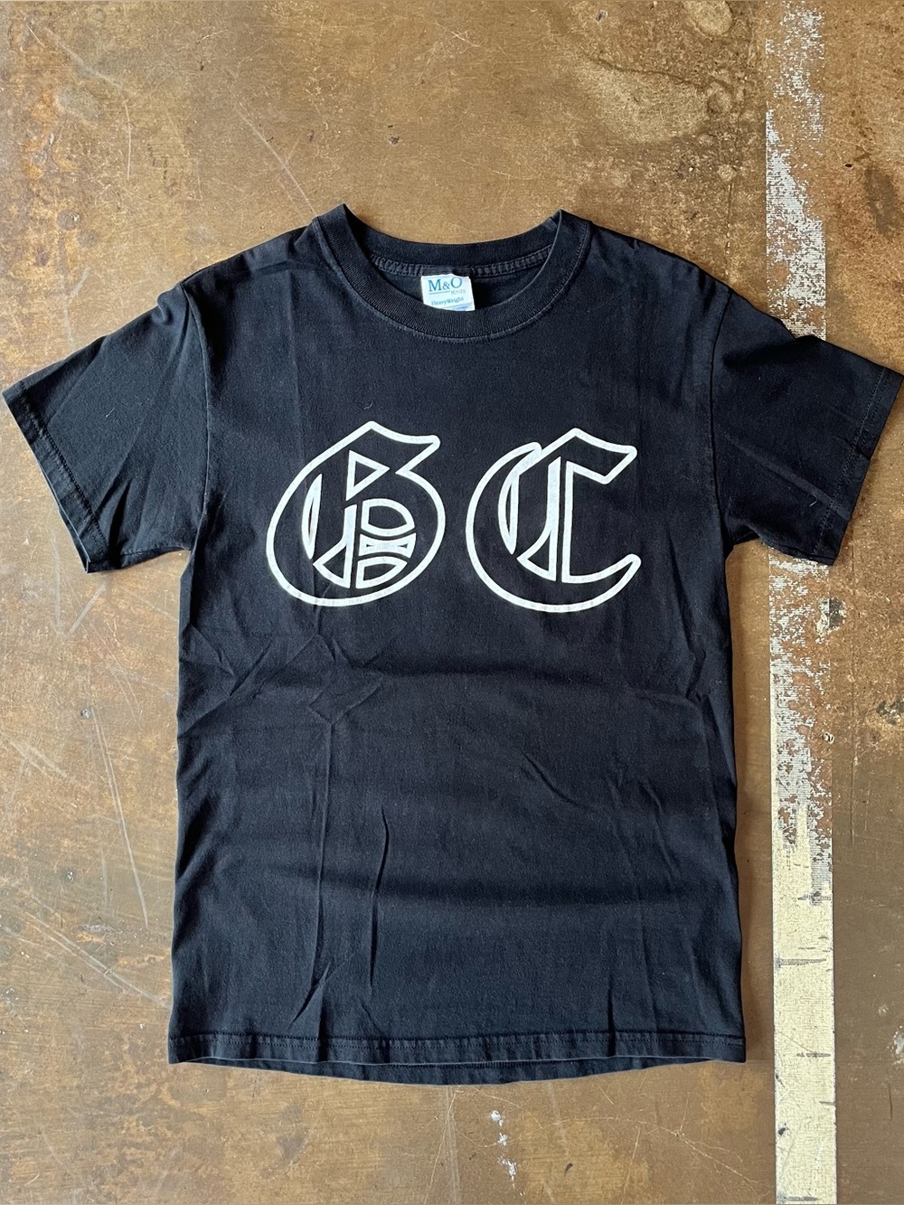 Vintage Y2K 2002 Good Charlotte Black GC Old English Logo Concert Tour Tee S
